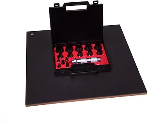 Miniatura 3 de Allpax AX1300 Kit de punzón hueco, 11 piezas, tipo agarre moleteado, acero