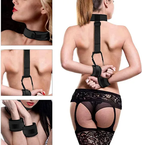 Miniatura 2 de Bdsm - Kit de restricciones para cama sexual, correas de amarre sexual para tobillos y muñecas, juego de esposas para adultos, adultos, pulseras