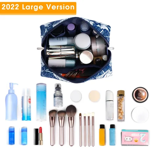 Miniatura 2 de Narwey Bolsa de Maquillaje Bonita de Viaje Bolsa de Cosméticos Organizadora Bolsa de Aseo Bolsas de Maquillaje con Compartimentos para Mujeres Niñas