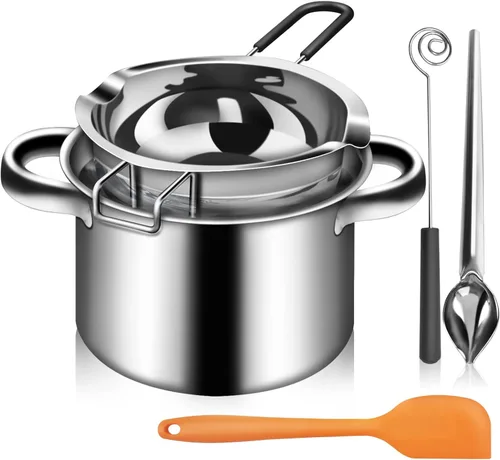 Miniatura 10 de Artcome Juego de ollas para derretir doble caldera, 20.3 fl oz/0.6 cuartos de galón, olla de acero inoxidable de 54.1 fl oz/1.7 cuartos de galón