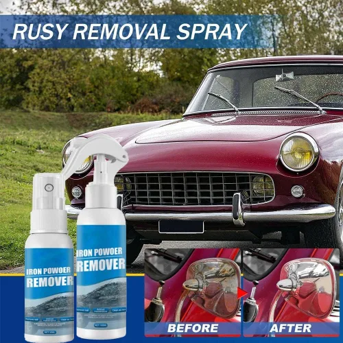 Miniatura 9 de RJDJ Spray de eliminación de óxido para automóvil, limpiador de pintura de metal, removedor de óxido, limpiador multifuncional de hierro