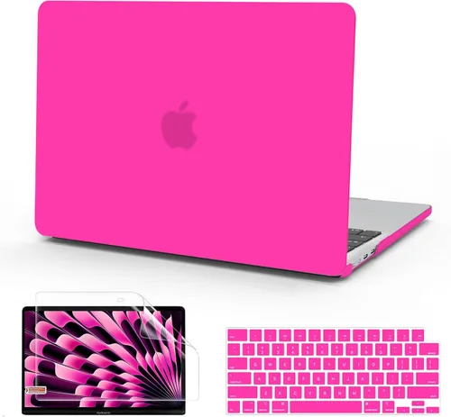 Miniatura 19 de B BELK Funda compatible con MacBook Air de 15 pulgadas 2026 2025 2024 2023 M5 M4 M3 M2 A3448 A3241 A3114 A2941 Pantalla de retina líquida, carcasa