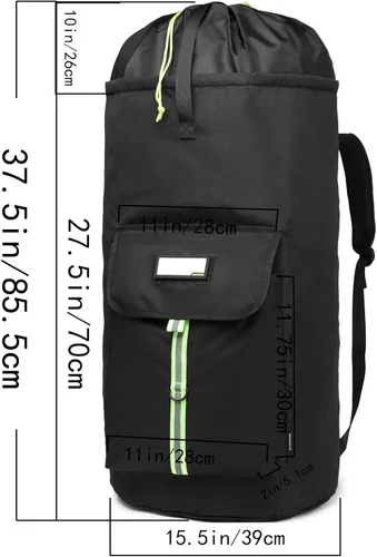 Miniatura 2 de mochila para lavandería, bolsas de lavandería extragrandes y resistentes, mochila para lavandería para estudiantes universitarios, cierre de cordón