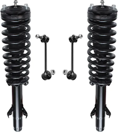 Miniatura 68 de Detroit Axle - Kit de puntales delanteros 2WD para Ford F-150 2005-2008 Lincoln Mark LT 2005-2008, 2 puntales con muelle helicoidal, 2 enlaces