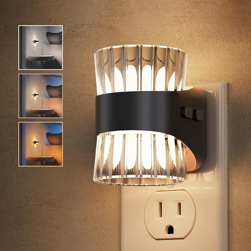 Miniatura 34 de L LOHAS LED Luz nocturna, luces nocturnas de burbujas enchufables a la pared, 3000 K/4000 k/5000 K, luz nocturna de temperatura de color ajustable
