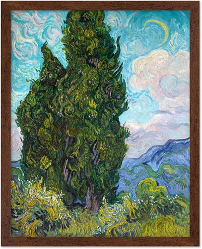 Miniatura 16 de Poster Master Póster clásico de Van Gogh, impresión impresionista vintage, regalo para artista, pintor, autorretrato, sombrero de paja, dibujo