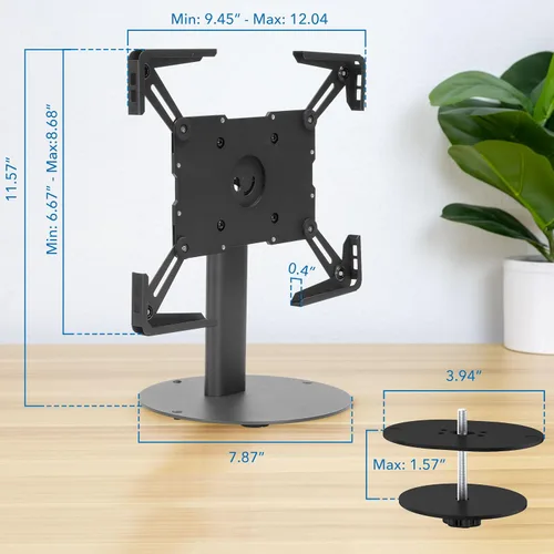 Miniatura 7 de Mount-It! Soporte universal para tableta con inclinación, soporte de quiosco antirrobo para iPad POS de venta al por menor, compatible con tabletas