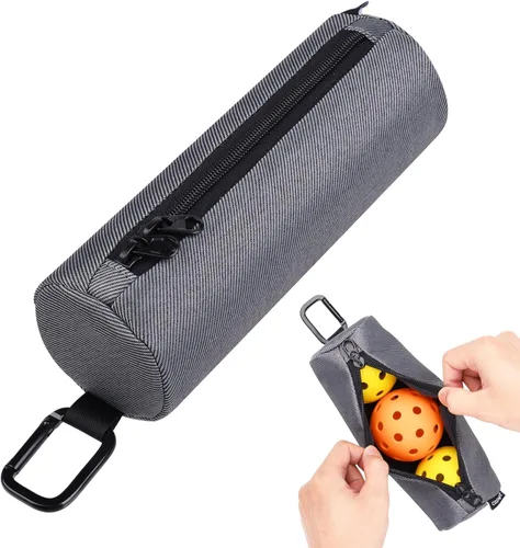 Miniatura 9 de Cosmos Soporte para pelotas de pickleball, bolsa de almacenamiento portátil con gancho, bolsa de accesorios de viaje con capacidad para 3 bolas