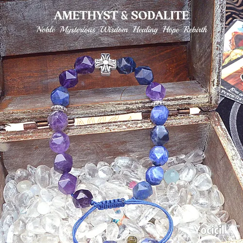 Miniatura 29 de Pulseras de la amistad, pulsera de obsidiana negra arcoíris para mujeres y hombres, 0.394 pulgadas (0.394 in), ojo de tigre, hematita y cristal