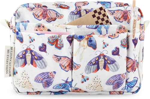 Miniatura 25 de qianshan Organizador de Portafolio con Múltiples Bolsillos, Bolsa de Cosméticos Impermeable con Cremallera de Viaje, Bolsa de Almacenamiento