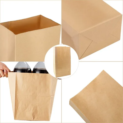Miniatura 3 de BadenBach Paquete de 50 bolsas de almuerzo de papel marrón de 12 libras, 12.5 x 7 x 4.3 pulgadas, bolsas de pan grandes a granel, bolsas de papel