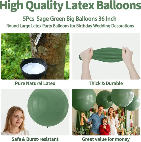 Miniatura 20 de 32 piezas de globos grandes morados de 18 pulgadas, globos redondos grandes de látex para decoración de cumpleaños y bodas. (morado)