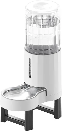 Miniatura 29 de CZPET Dispensador automático de agua de 7L para perros y gatos con cuenco de acero inoxidable, dispensador de agua por gravedad, 100% libre de BPA