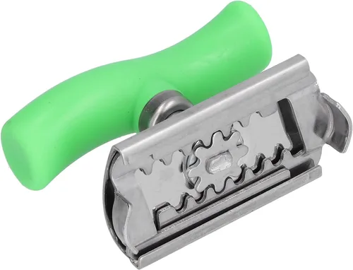 Miniatura 8 de Abrelatas de acero inoxidable, abridor de botellas manual portátil, abridor de latas de alta resistencia con mango ergonómico para cocina, Verde