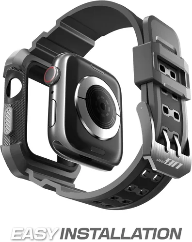 Miniatura 4 de SUPCASE Funda para Apple Watch 3 de 1.496 pulgadas con correa (Unicorn Beetle Pro), [antiarañazos] [protector de parachoques] resistente funda Negro