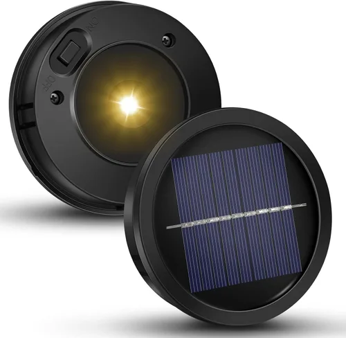 Miniatura 7 de Piezas de repuesto de luz solar, paquete de 2 luces solares de repuesto, insertos de luz solar de 8 lúmenes para linternas, caja de batería