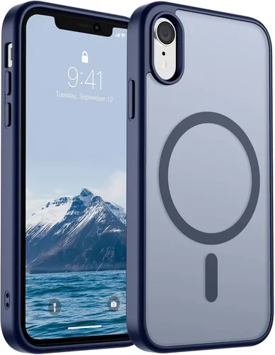 Miniatura 8 de SUPFINE Funda magnética para iPhone 11 Pro Max (compatible con MagSafe) (protección contra caídas de grado militar), delgada, translúcida mate, a