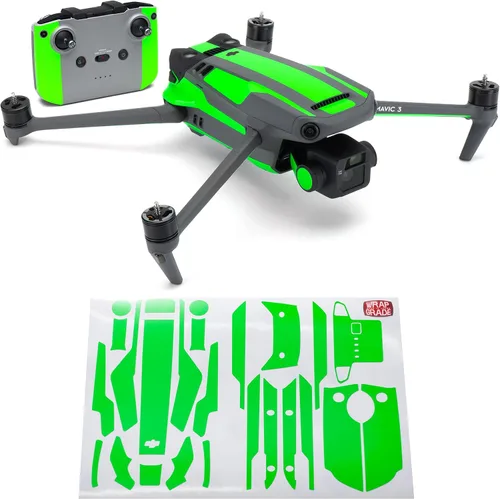 Miniatura 17 de WRAPGRADE Adhesivos parciales para DJI Mavic 3 / Mavic 3 Classic Accent Color (AIRFORCE SILVER)