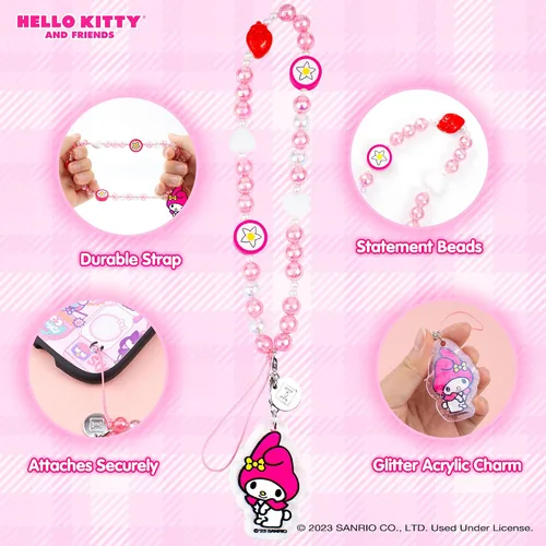 Miniatura 6 de iFace My Melody - Correa de muñeca con cuentas + funda con mosquetón My Melody Figure AirPods de 3ª