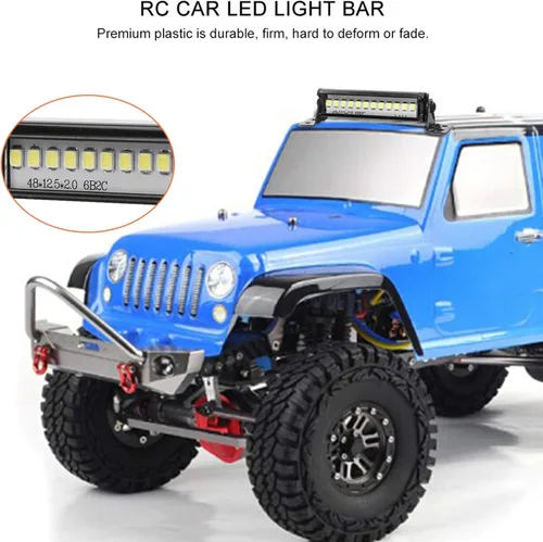 Miniatura 4 de Dilwe RC Car LED Light Bar, RC Crawler 6.102 in LED Light Bar LED Lámpara para 90046 90048 SCX10 1:10 Control Remoto Coche RC Piezas