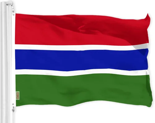 Miniatura 18 de G128 Bandera de Sierra Leona Sierra Leona 3 x 5 pies LiteWeave Pro Series Impreso Poliéster 150D Bandera de país, colores vibrantes, ojales