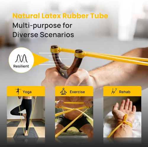Miniatura 3 de Tubo de goma de látex natural, 5/8 pulgadas, diámetro exterior (0.669 in) x 1/2 pulgadas de diámetro interior (0.472 in), tubo de catapulta