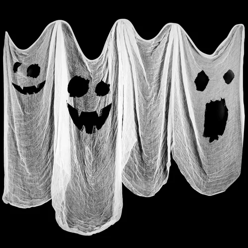 Paño espeluznante para decoración de Halloween, 36 x 360 pulgadas, paño de queso blanqueado absorbente para decoración de eventos, también para