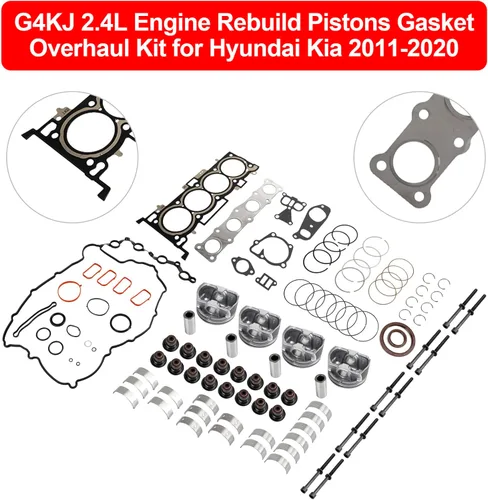Miniatura 4 de Kit de juntas de culata Kit de reconstrucción de pistones de motor 234102G500 para Kia 4 puertas Sorento 2014-20, Optima 2.4L 2011-18, para Hyundai