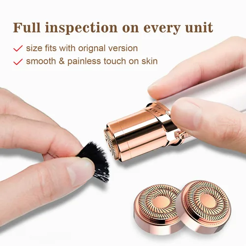 Miniatura 4 de Cabezales de repuesto para removedor de vello facial Gen 2 para un toque de acabado impecable, cuchillas de doble anillo compatibles