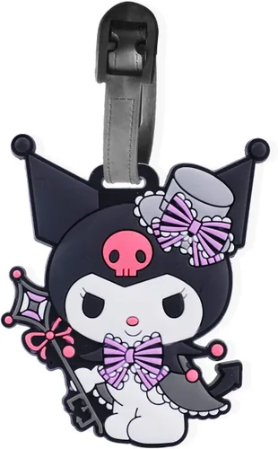 Etiqueta de equipaje de gatito de dibujos animados, accesorios de viaje para maleta, etiquetas de identificación con correa de cinturón, 7