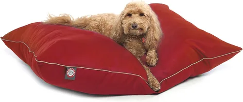 Miniatura 13 de Majestic Pet Cama rectangular para perros tamaño mediano, lavable, cama antideslizante y cómoda para mascotas, cama para jaula para perros, almohada
