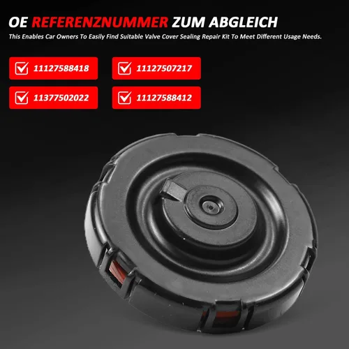 Miniatura 4 de Juego de juntas de tapa de válvula para BMW 228i 320i 328i 428i 528i X1 X3 X4 Z4 2012-2018 Reemplazo # 11127588418 11127507217 11377502022 111275022