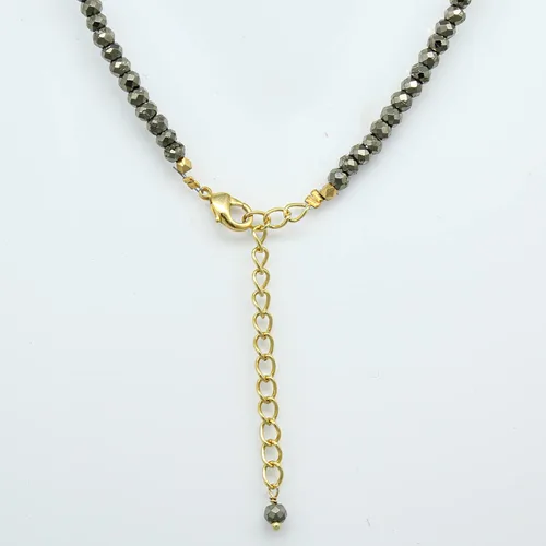 Miniatura 23 de Gempires - Collar de cuentas de piedras naturales hechas a mano, joyería de cristal hipoalergénica de 20 pulgadas, chapado en oro, joyería de moda