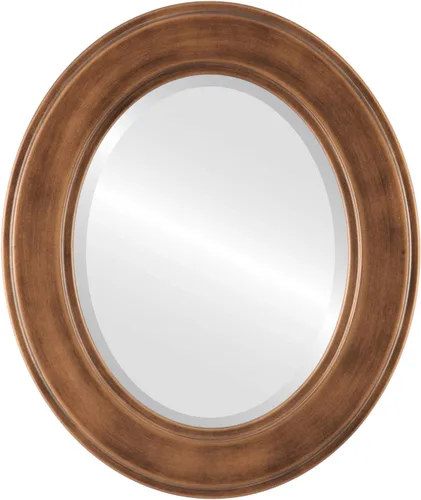Miniatura 9 de ovalandroundmirrors. com Oval Espejo biselado en un estilo Montreal champaña Oro marco