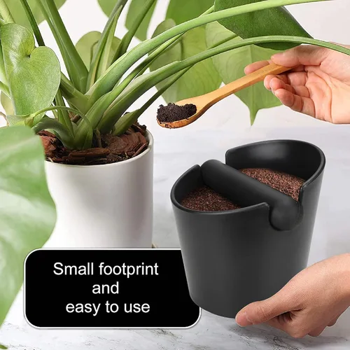Miniatura 4 de Caja de café para café expreso, contenedor de café, caja de café de 4.8 pulgadas, absorbente de golpes, estilo barista duradero, con barra extraíble