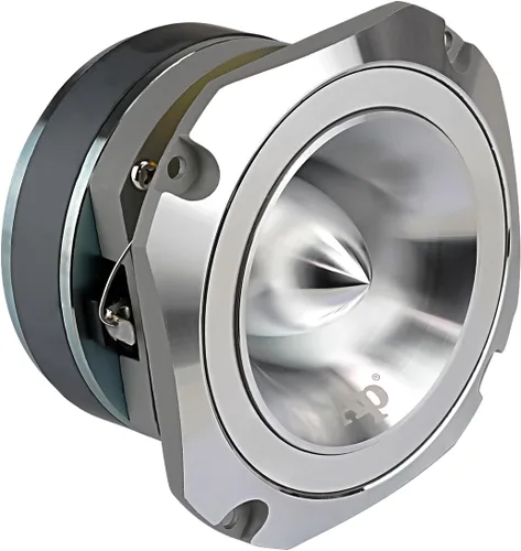 Audiopipe Super Tweeter de Alta Resistencia (ATR-4053), 400 vatios, marco de aluminio fundido a presión, metálico, acabado de corte cromado de