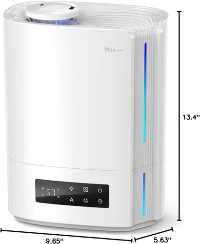 Miniatura 10 de BREEZOME - Humidificador de 6L para recámara, habitación grande y difusor de aceite esencial, humidificador ultrasónico de llenado superior y niebla