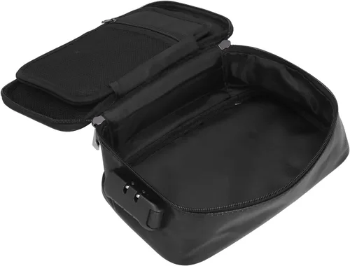 Miniatura 6 de Bolsa de archivo, bolsa de almacenamiento segura para certificado ignífugo con cerradura para senderismo para viajes para tarjeta para dinero