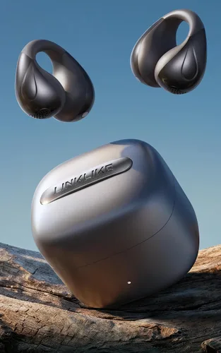 Miniatura 13 de Linklike Los auriculares abiertos con clip de oreja más cómodos [patentados cero presión y alta fidelidad superior] LDAC de alta resolución, batería