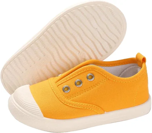 E-FAK Toddler Shoes Boys Girls Canvas Sneaker Slip-On Kids Shoes Light Weight Fashion Casual Running Shoes(ToddleLittle KidsBaby)