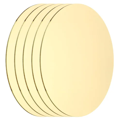Miniatura 54 de MECCANIXITY 2 Piezas Placa Redonda de Latón, 150mm (5.91") de Diámetro Láminas de Cobre Puro, Lámina de Metal de Latón Cobre H62 de 0.5mm