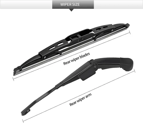Miniatura 3 de Conjunto de limpiaparabrisas trasero, limpiaparabrisas trasero, accesorios de brazo de repuesto para Honda CRV 2002-2006, juego de limpiaparabrisas