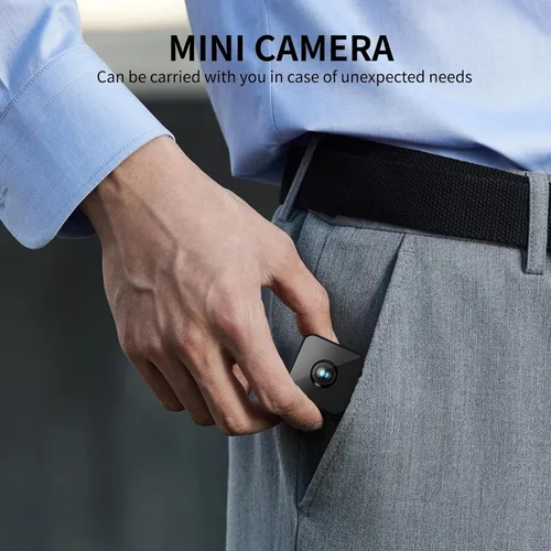 Miniatura 9 de Mini cámara de seguridad inalámbrica 4K HD pequeña cámara magnética inteligente para el hogar, cámara WiFi micro cámara con detección de movimiento