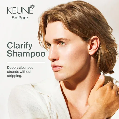 Miniatura 2 de KEUNE So Pure Clarify - Recambio de champú, fórmula de limpieza profunda y desintoxicante con granada para cabello graso, sin sulfato, 13.5 onzas