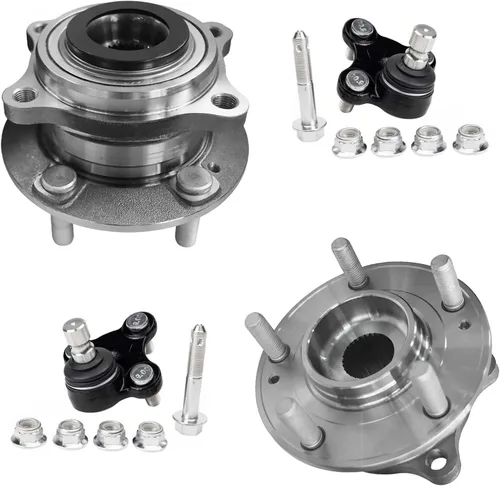 Miniatura 201 de Detroit Axle - Kit de nudillos de dirección delantera izquierda para Ford Edge Lincoln MKX 07-10, cojinete de rueda del lado del conductor, nudillo
