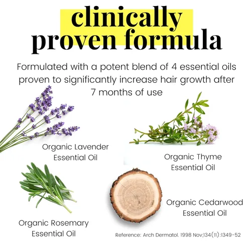 Miniatura 3 de Aceite de romero orgánico USDA para el crecimiento del cabello con ricino, jojoba y más de Vegan Mia para nutrición intensa y tratamiento