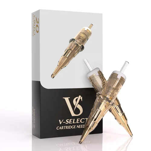 EZ - 20 agujas de cartucho de tatuaje #12 (7RL) desechables de líneas redondas estándar para máquina rotativa de tatuaje, pistola de bolígrafo - V