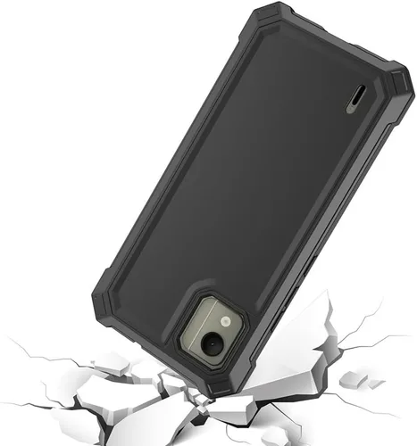 Miniatura 6 de Nokia C110 - Funda con protector de pantalla, protección de cuerpo completo, resistente a prueba de golpes, para Nokia C110 N156DL, color negro