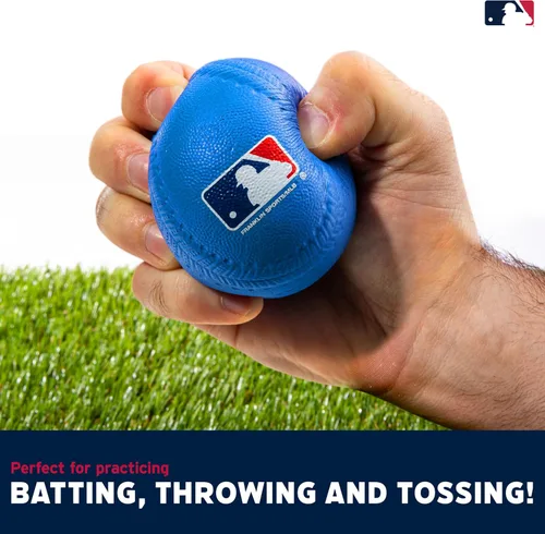 Miniatura 3 de Franklin Sports Pelotas de béisbol de espuma, pelotas de béisbol de espuma suave para niños, perfectas para golpear y jugar en interiores