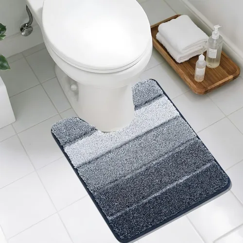 Miniatura 25 de COSY HOMEER Alfombras de baño de 24 x 17 pulgadas, ultra suaves y absorbentes, con respaldo de TPR antideslizante, lavable a máquina, alfombra Beige